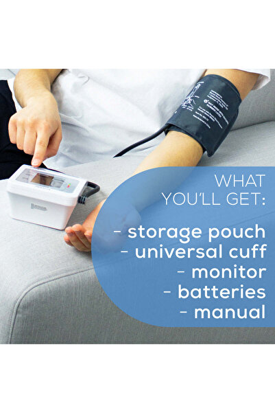 Beurer High medical accuracy electronic arm blood pressure monitor with digital display for instant readings