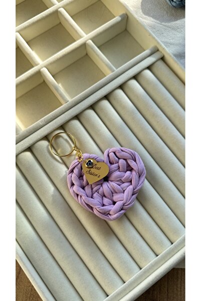 Rüya سلسلة المفاتيح محبوكة القلب