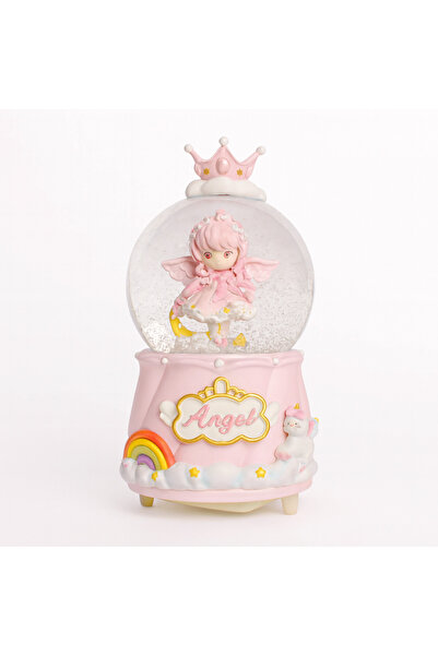 China Bazaar Pembe Anime Prenses Kar Küresi Işıklı Püskürtmeli - Büyük Boy, H...