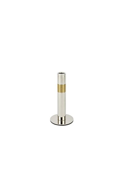 Mikasa Moor Bugle Silver Gold Detaylı Metal Mumluk 9x19cm