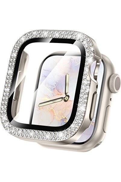 Cool Cold غطاء حماية متوافق مع ساعة أبل سلسلة 10 و11 (46 مم) من الزجاج المقوى...