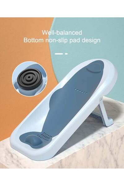 Fun Moment Foldable Baby Bath Seat with a Non-Slip Base