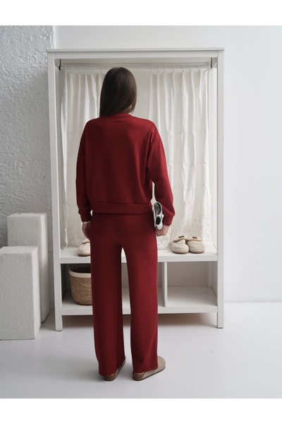 Paw Garage Women's Renee Modal Crew Neck Bottom-Top Set