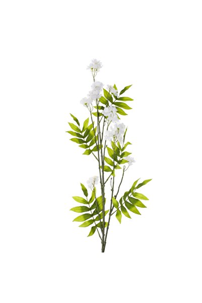 OEM Floare Artificiala cu Tulpina Lunga & Flori Albe 105cm