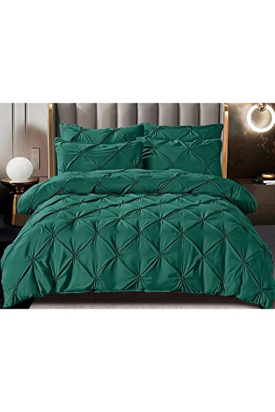 OEM Rynker Green Bed Linen 6 Pieces (Fine)