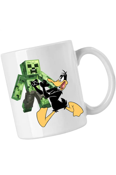 OEM Daffy Duck Minecraft Creeper mug