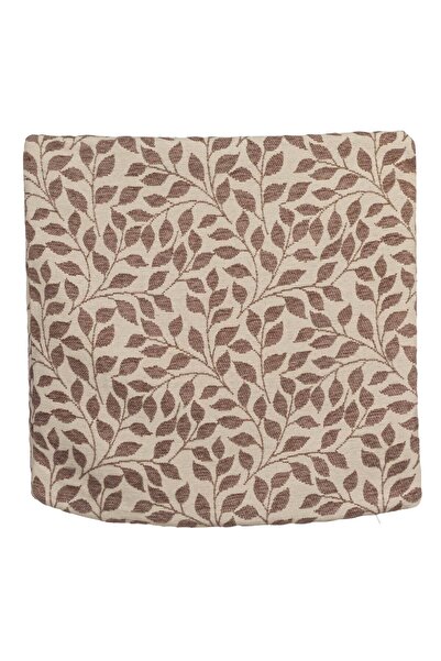 OEM Fata de Perna Decorativa Chenille Bej Frunze 45x45cm