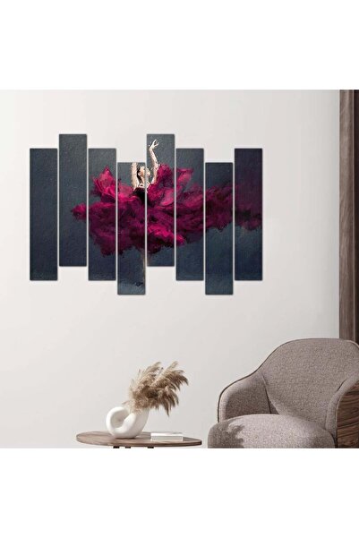 Generic لوحه جداريه رسمة فنية - راقصة البالية - ٢٤٥٨٦ - مقسمه ثمانية قطع