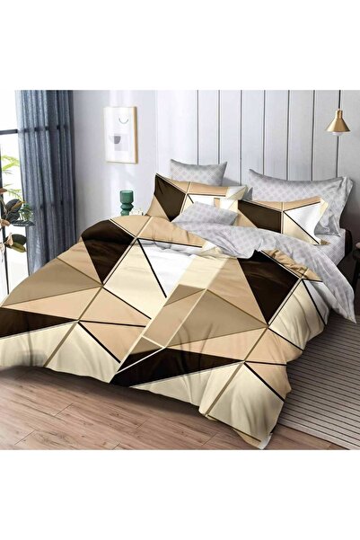 OEM Abstract Bed Linen Brown 6 pieces (Finet)