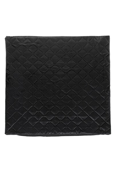 OEM Decorative Winter Pillowcase Black Velvet Diamond Pattern 45x43cm