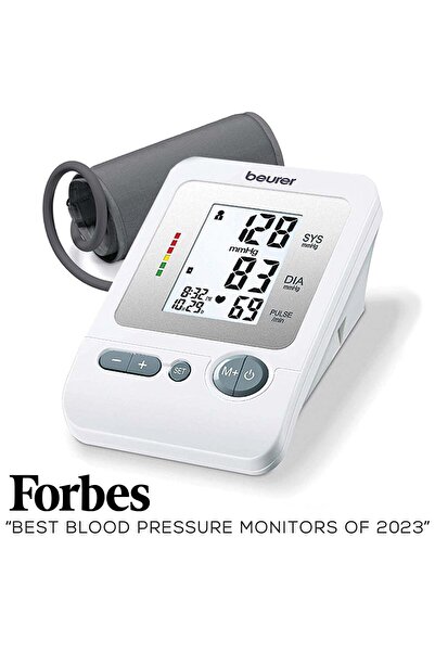 Beurer High medical accuracy electronic arm blood pressure monitor with digital display for instant readings