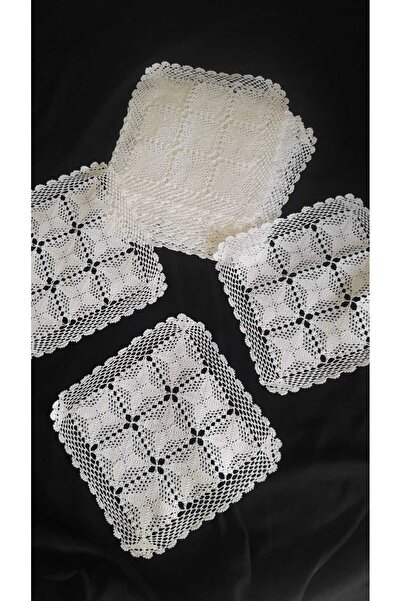 Papatyam Hand Knitted Crochet 1 1 Piece (25*25) Hand Embroidered Cotton Thread/Handcrafted Dowry Lace/Vintage