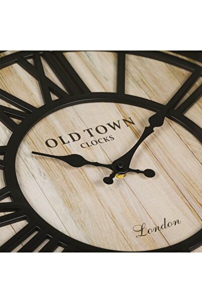 OEM Vintage Wall Clock Black Bronze Brushed Ø50cm