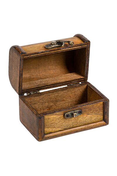 OEM Decorative Chest Made of Brown Wood 11x7x8cm
