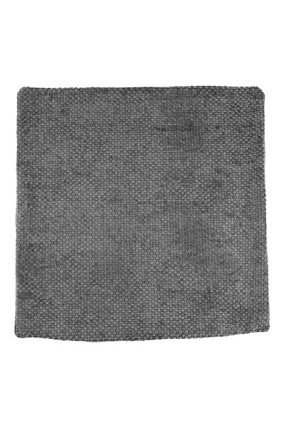 OEM Grey Chenille Winter Decorative Pillowcase with Embossed Braided Pattern 45x45cm