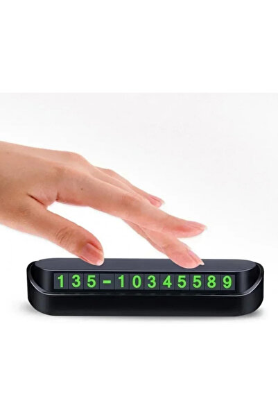 Genel Markalar Fosforlu Araç Park Numaratörü - Açılır Kapanır Torpido Üstü Ar...