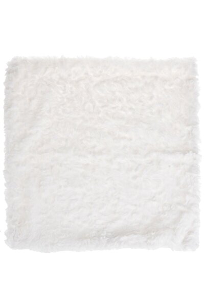OEM White Faux Fur Winter Decorative Pillow Cover 40x40cm