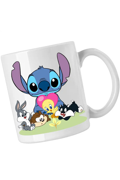 OEM Mug Daffy Duck Stitch Bugs Bunny Tweety Old Drawings