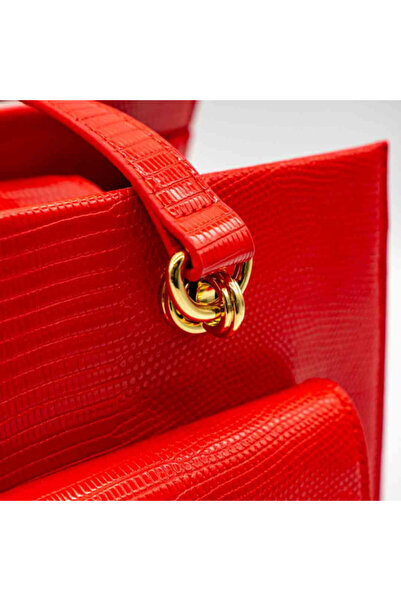 Love Moschino RED BAG - ECOLOGICAL LEATHER