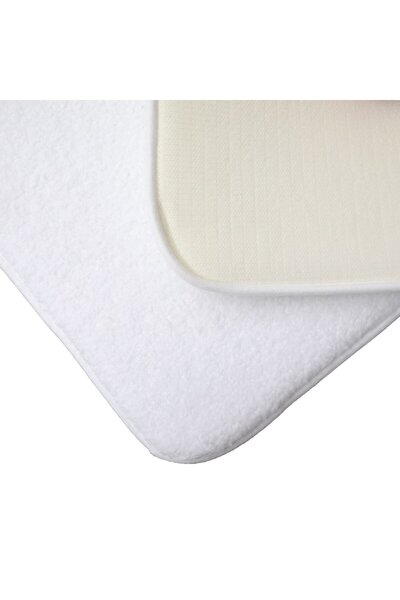 OEM Decorative Faux Fur Rug White 80x50cm