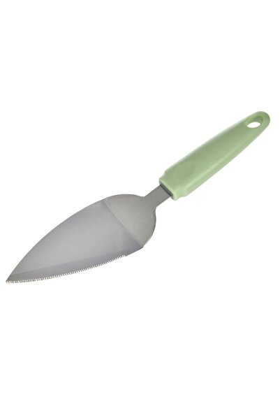 OEM Triangular Stainless Steel Spatula with Mint Green Handle 26 centimeters