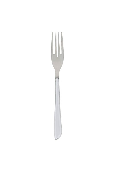 OEM Large Stainless Steel Fork with White Handle 21cm