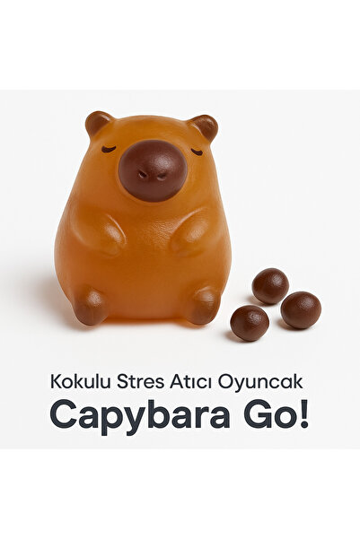 seymenbıçakçılık Capybara Go Jel Stres Oyuncak – Esnek, Sıkılabilir, Kapibara...