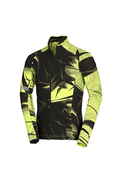 NORTHFINDER Dri-release®DUO men's fleece sweatshirt BUKOVEC 1 limegreenblack