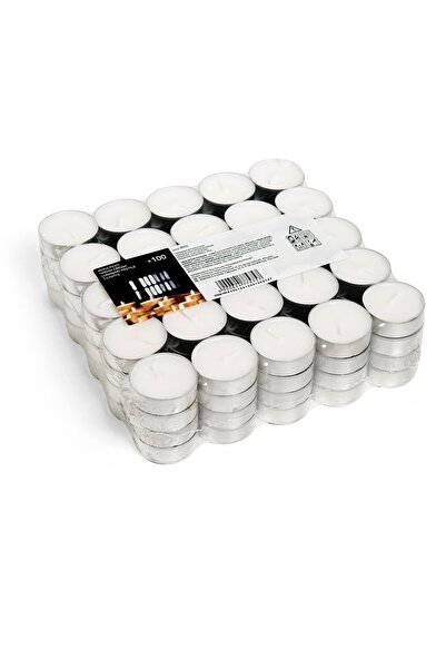 OEM White Pill Candles Ø3.5x1.5cm - 100pcs