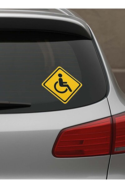 PRINTS عدد 2 ملصق ذوي الهمم للسيارة – ستيكر بلاستيكي مقاوم للعوامل الجوية مقاس 10×10 سم