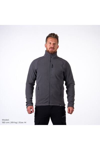 NORTHFINDER Men's polar fleece sweatshirt Mission darkgrey