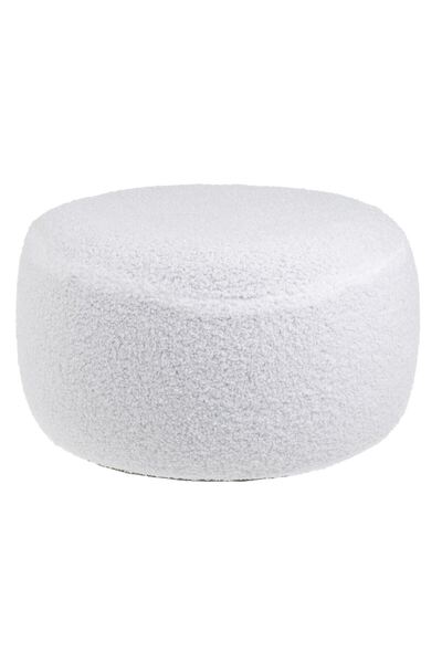 OEM Puf Gonflabil Decorativ Alb Teddy Ø38x20cm