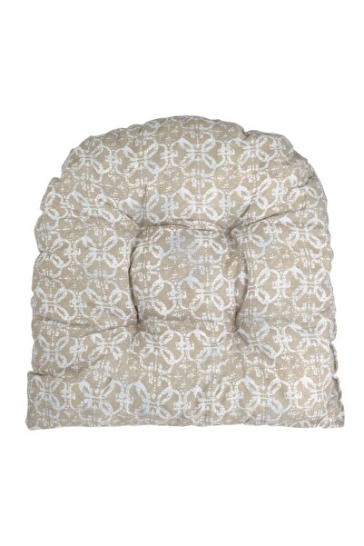 OEM Horseshoe Floor Cushion Beige Tiles 45x50cm