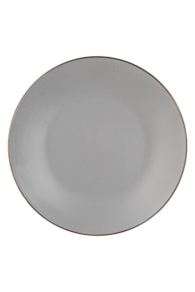 OEM Grey "Metallic" Ceramic Fruit Plate 21cm