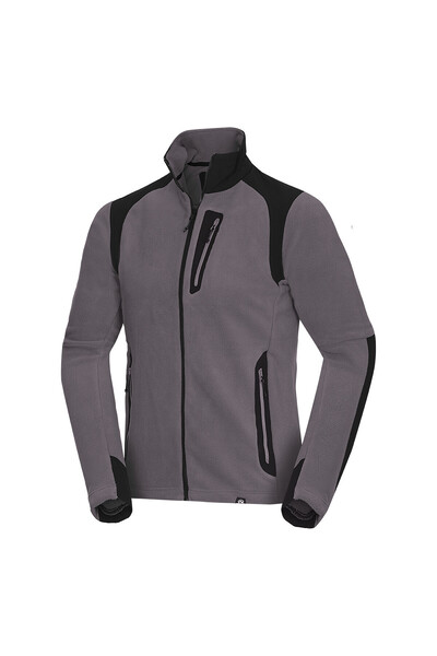 NORTHFINDER Men's Polartec®Micro fleece sweatshirt 200gr Tribec Mincol greyblack