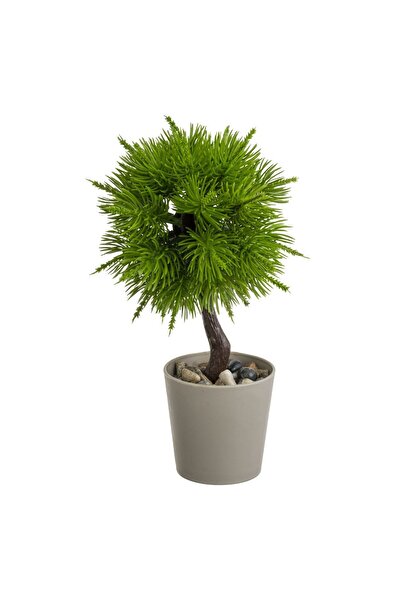 OEM Decorative Pot Taupe with Artificial Bonsai Plant Ø6x19cm