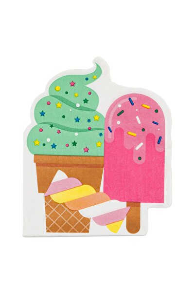 OEM 2-Ply Table Napkins in the Shape of Ice Cream on a Stick 33x33cm - 12pcs