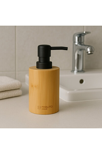 Kitchen Line Διανομέας Σαπουνιού Bamboo Touch Στρογγυλός Διανομέας Σαπουνιού ...
