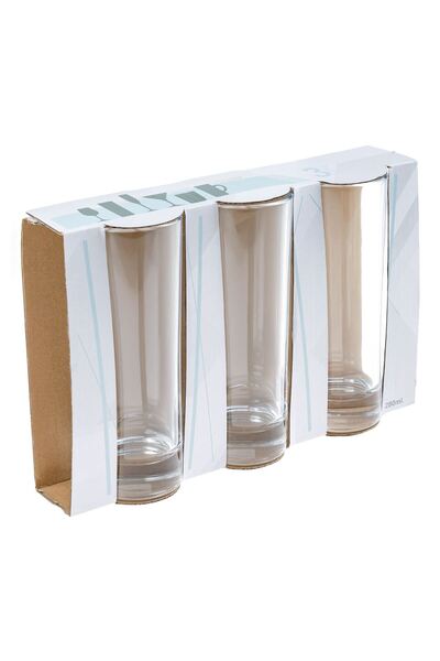 OEM Set of 3 Glass Water Glasses 280ml