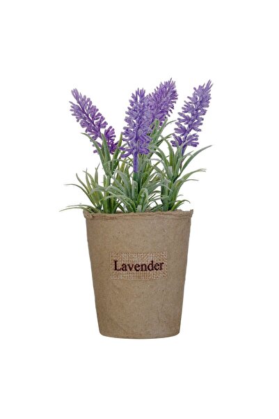 OEM Ghiveci Decorativ cu Planta Artificiala Lavanda 20cm