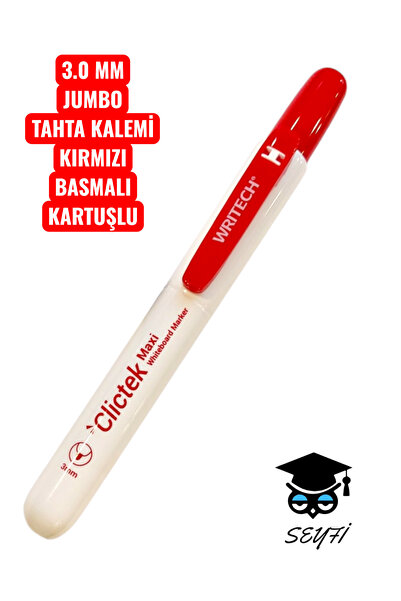 SEYFİKİRTASİYE 3.0 MM JUMBO TAHTA KALEMİ BASMALI DEĞİŞTİRİLEBİLİR KARTUŞLU WR...