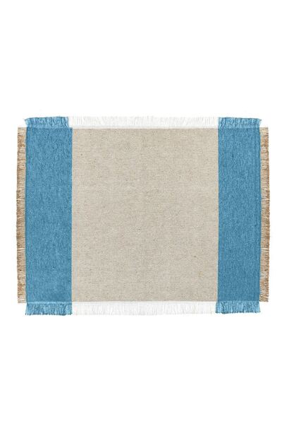 OEM Beige Turquoise Cotton Placemat 42x30cm