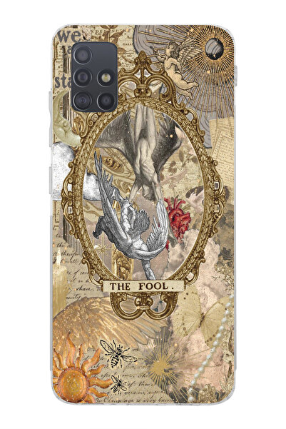 Elorakılıf Samsung Galaxy A71 Uyumlu Baskılı Yumuşak Silikon Şeffaf Telefon K...