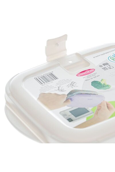 OEM White Casserole with Push Up Lid and Clip 1.1L