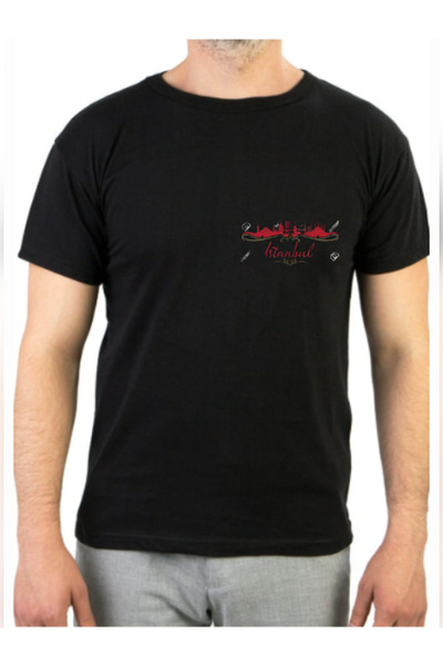 TİMİSİVA Μπλουζάκι Unisex oversized ISTANBUL B με τύπωμα Βαμβακερό με κοντό μ...