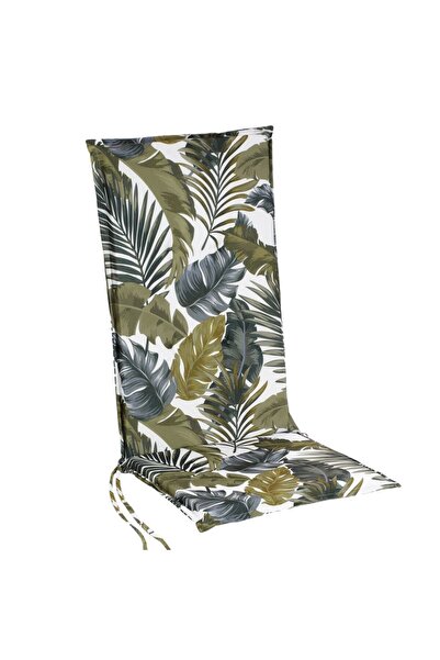 OEM Summer High Back Water Resistant Chair Cushion with Banana Leaf Pattern 1...