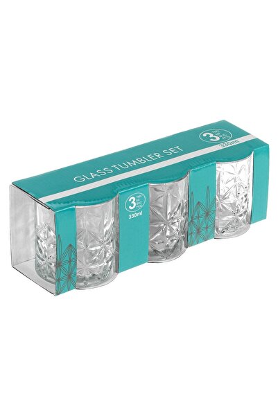 OEM Set of 3 Whiskey Glass Glasses 330ml