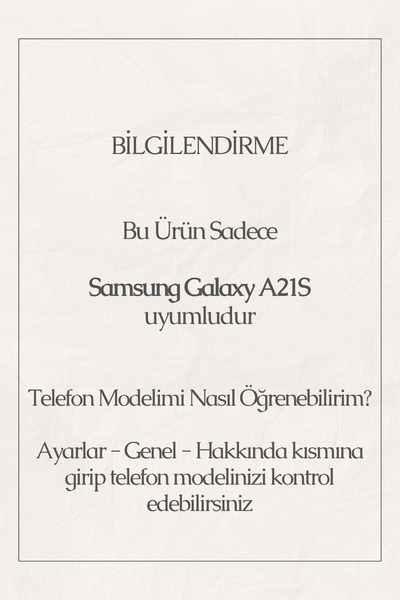 Elorakılıf Samsung Galaxy A21S Uyumlu Baskılı Yumuşak Silikon Şeffaf Telefon Kılıfı