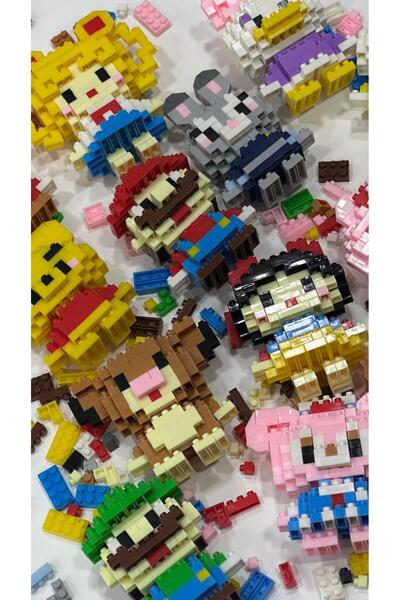 Bricks Mini Blok Oyuncak Seti 3D Karakter Yapboz Figür Modeli