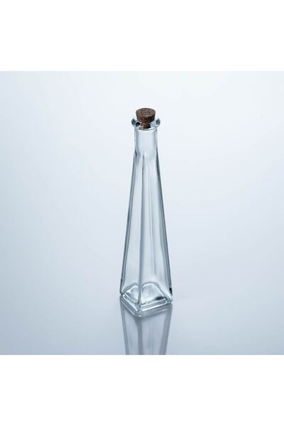 OEM Tall Transparent Liquor Bottle with Cork Stopper 140ml